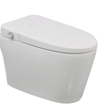 Mizuo BN-6100SA 1-Piece 1.28 GPF Tankless Elongated Smart Bidet Toilet in White, UV cleaning, Auto Flush, Heated Seat, with Auto Open/Close Lid